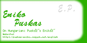 eniko puskas business card